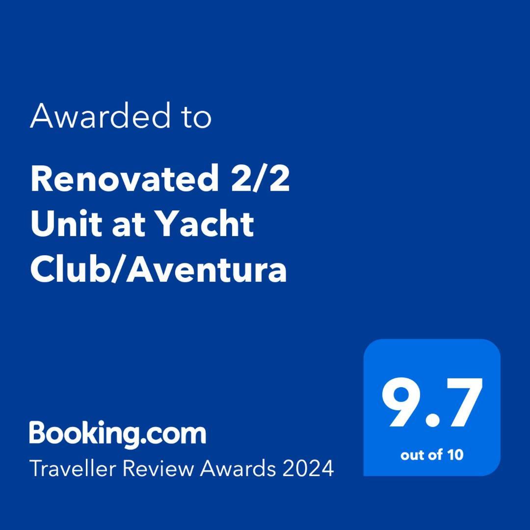 Renovated 2/2 Unit At Yacht Club/Aventura Daire Dış mekan fotoğraf